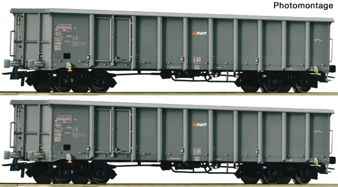 Set of 2 Gondola cars type Eanos of AWT<br /><a href='images/pictures/Roco/Roco-76099.jpg' target='_blank'>Full size image</a>